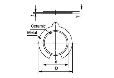 32mm piezo bimorph element