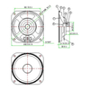 Altavoz impermeable de 4 pulgadas 102 4 ohmios 8 ohmios 5w