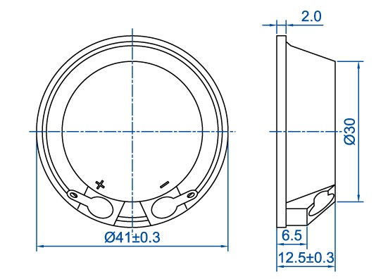 41MM*13MM 95dB 25khz waterproof ultrasonic speaker