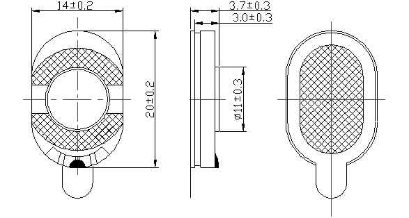 14*20mm oval micro speaker