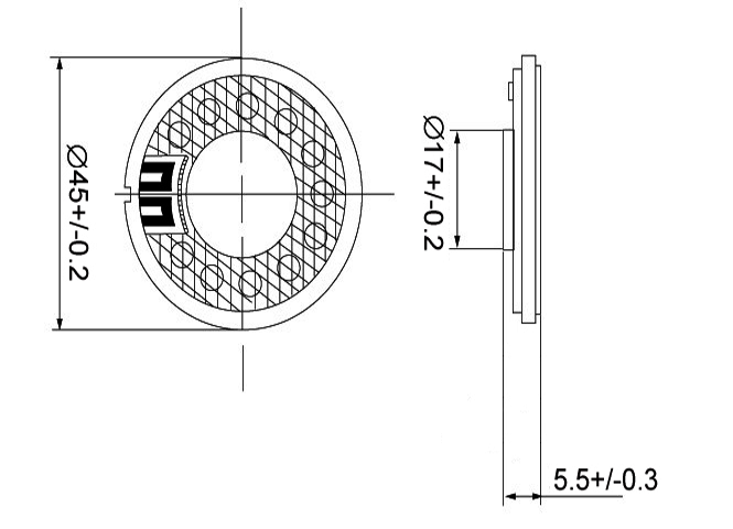 45mm micro speaker unit 