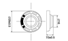 29 mm 8 Ohm 0,25 W Spielzeuglautsprecher