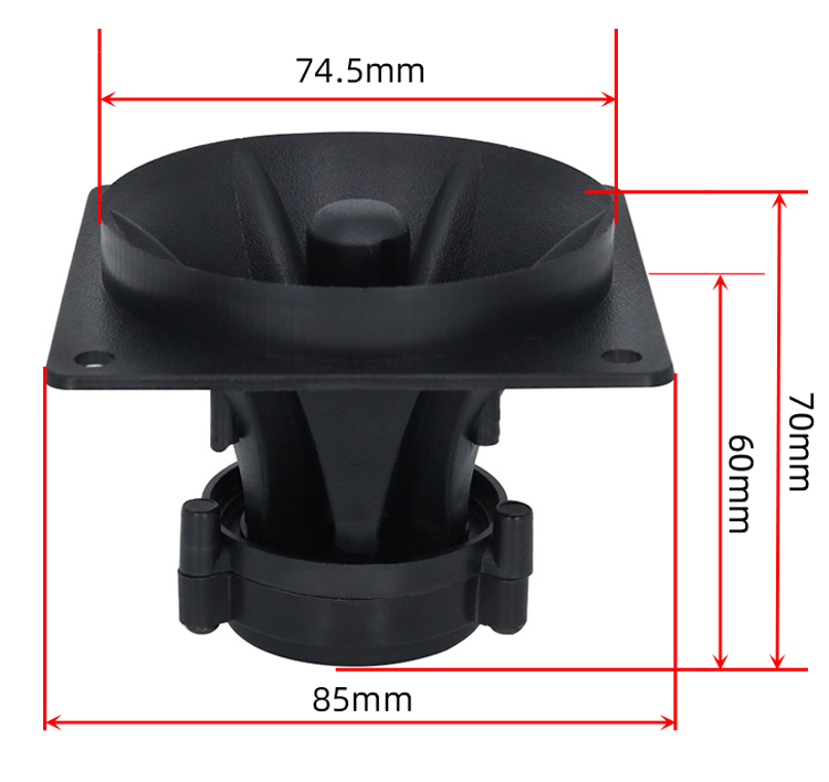 Tromba tweeter piezoelettrico da 85 mm