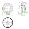 2 Zoll 8 Ohm 1W Lautsprecher