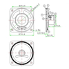 Altoparlante a cono di carta da 2,25 pollici 45ohm 1watt