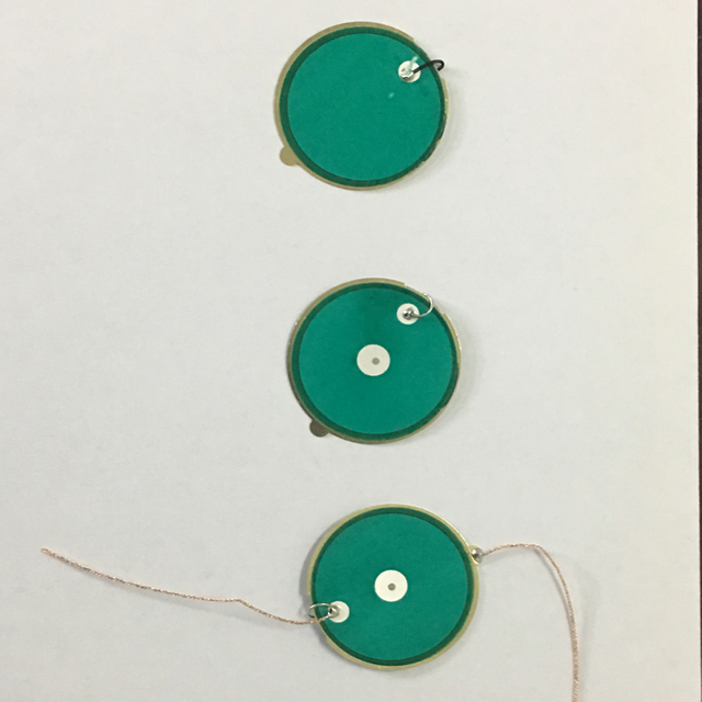 32mm 피에조 바이모프 소자 3000Hz 피에조 디스크